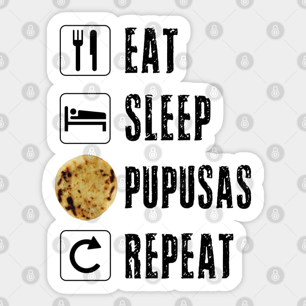 Pupusas El Salvador Gift Salvadorian Food Salvi Guanaco Eat Sticker by Shirtsurf